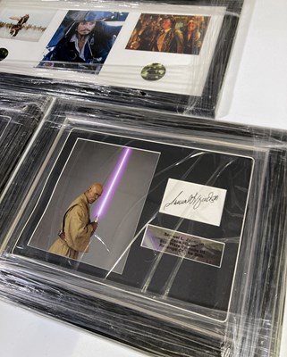 Lot 96 - FILM STAR AUTOGRAPHS - DISPLAYS - ORLANDO BLOOM / SAMUEL L JACKSON / JOHNNY DEPP.