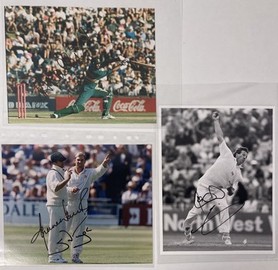 Lot 53 - CIRCKET STARS - SIGNED PHOTOS INC SHANE WARNE.