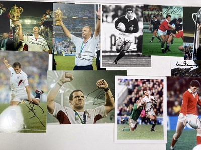 Lot 283 - SPORTING MEMORABILIA - RUGBY STARS - SIGNED PHOTOS.