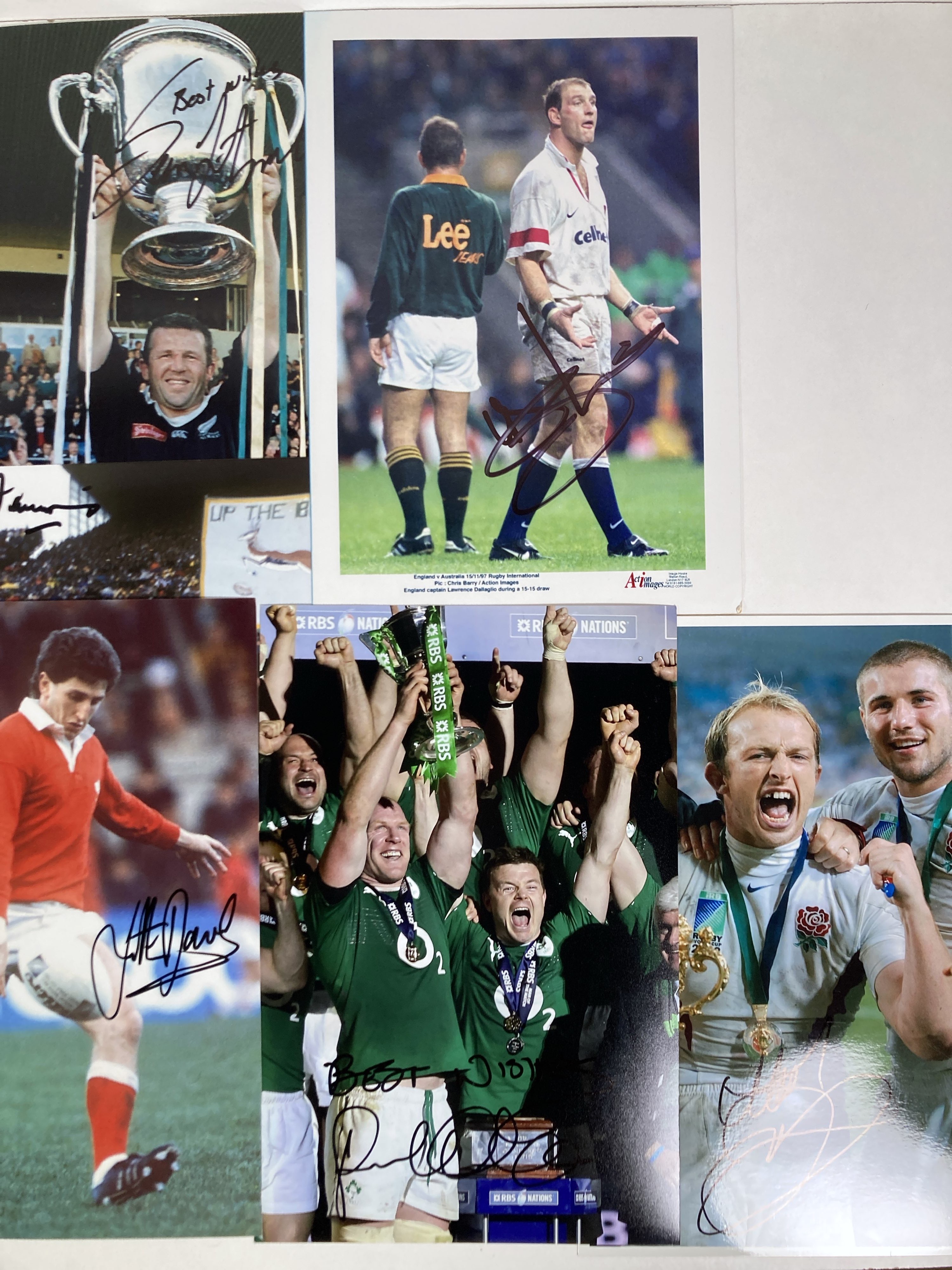 Lot 283 - SPORTING MEMORABILIA - RUGBY STARS - SIGNED