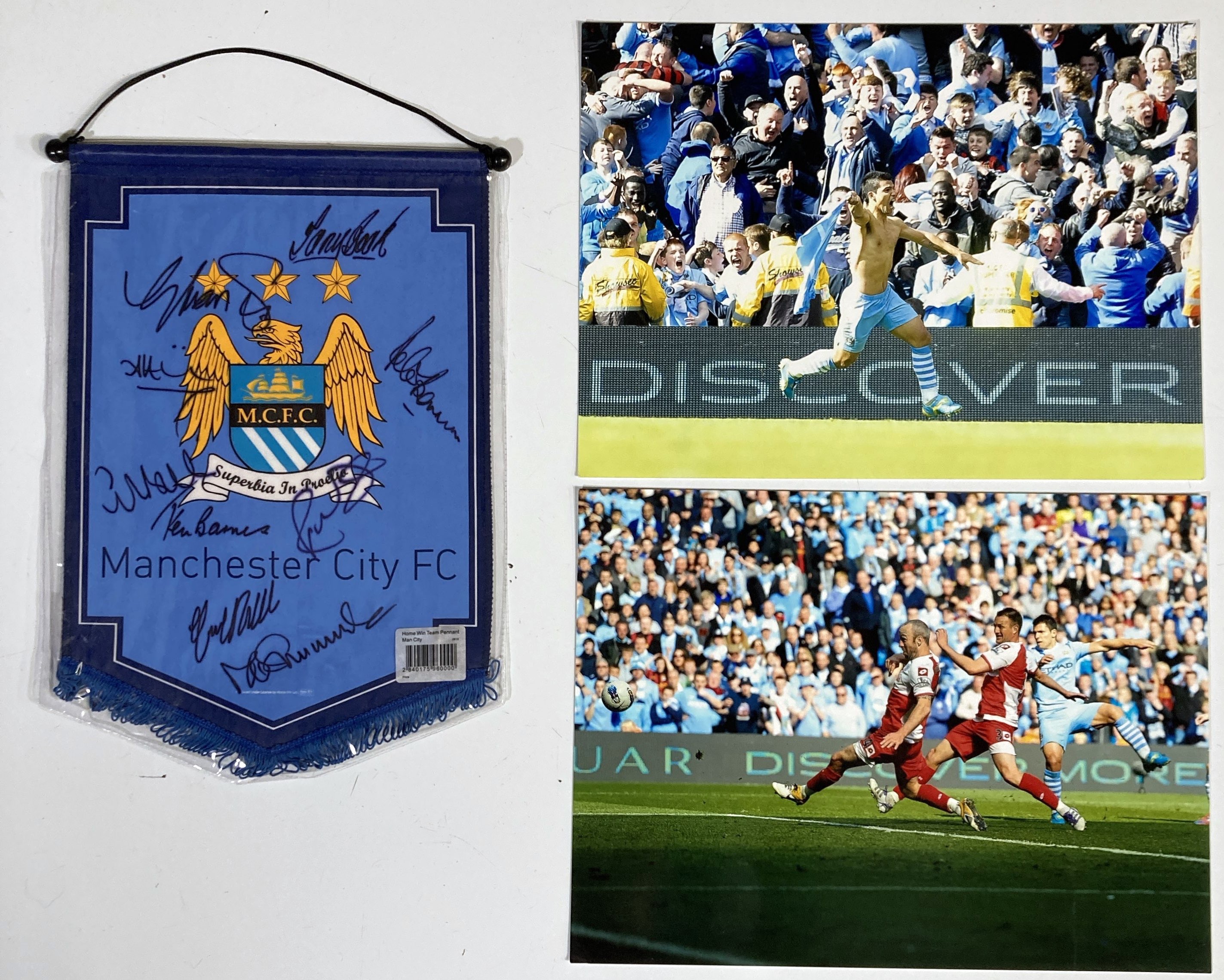 Lot 28 FOOTBALL MEMORABILIA MANCHESTER CITY SIGNED