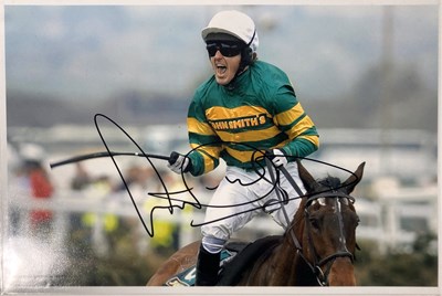 Lot 60 - SIGNED SPORTING MEMORABILIA  - AP MCCOY / RONNIE O'SULLIVAN SIGNED ITEMS.