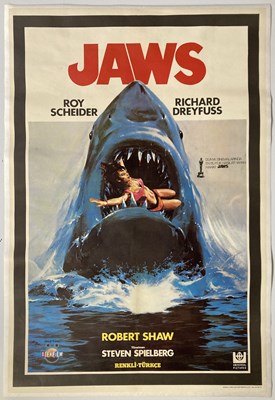 Lot 140 - JAWS (1975) TURKISH ONE-SHEET FILM POSTER.