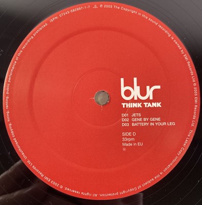 Lot 154 - BLUR - THINK TANK LP (2003 UK/ EU OG - PARLOPHONE 07243-582997-1-7