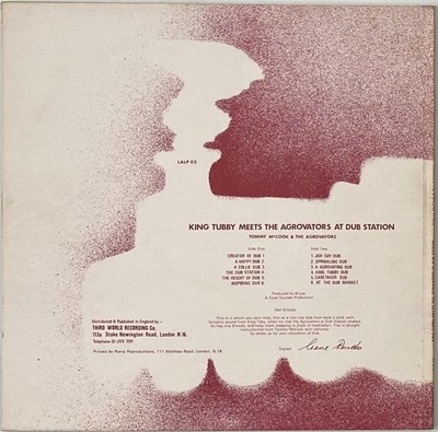 Lot 8 - TOMMY McCOOK & THE AGROVATORS - KING TUBBY MEETS THE AGROVATORS AT DUB STATION LP (ORIGINAL UK COPY - LALP 02)