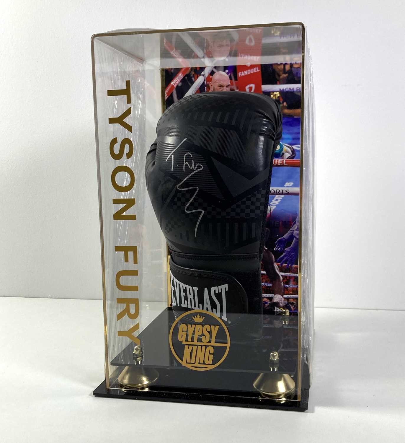 Lot 61 - TYSON FURY SIGNED GLOVE.