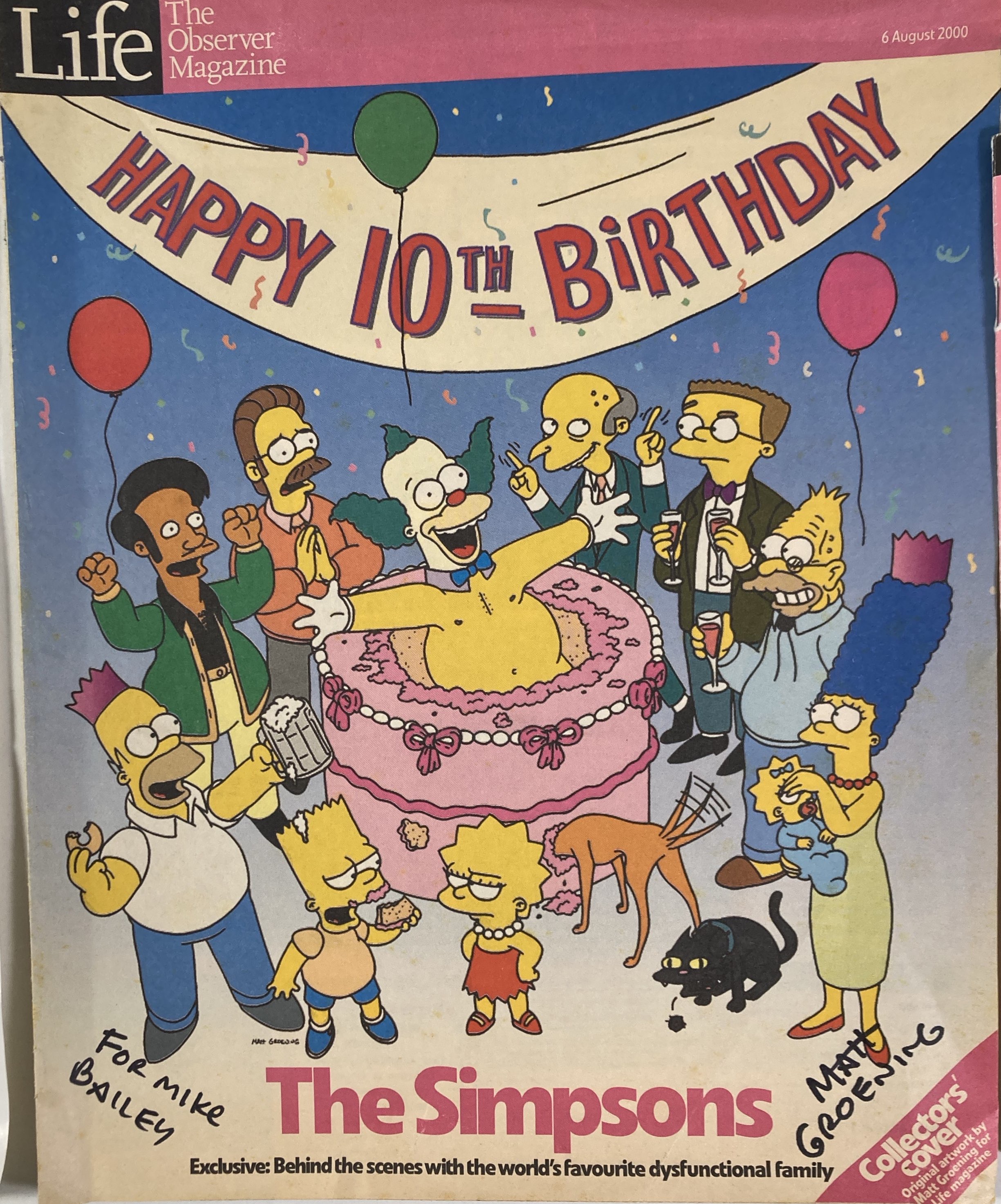 Lot 99 - THE SIMPSONS - MATT GROENING / NANCY