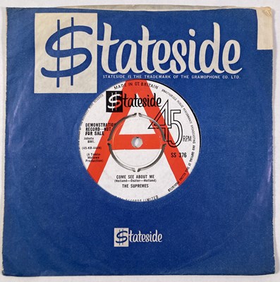 Lot 13 - THE SUPREMES - COME SEE ABOUT ME (DEMO - SS 376)