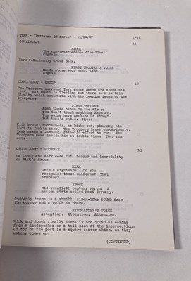 Lot 229 - STAR TREK - PATTERNS OF FORCE - ORIGINAL 1967 SCRIPT.