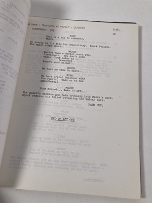 Lot 229 - STAR TREK - PATTERNS OF FORCE - ORIGINAL 1967 SCRIPT.