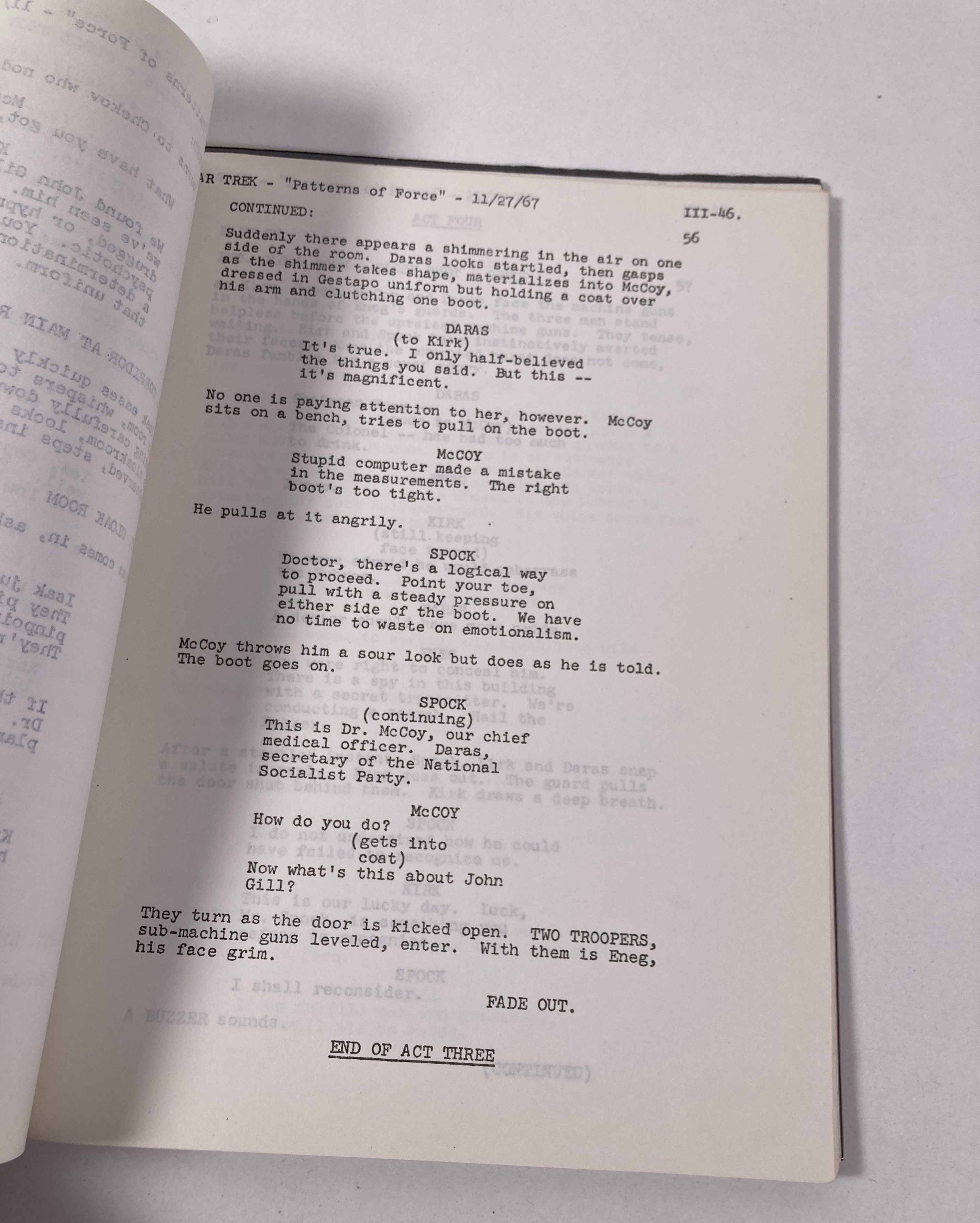 Lot 229 STAR TREK PATTERNS OF FORCE ORIGINAL lot-229-star-trek-patterns-of-force-original