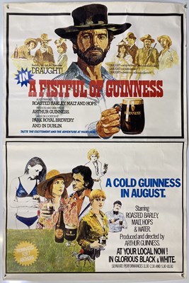 Lot 216 - ADVERTISING POSTER - A FISTFUL OF GUINNESS. ﻿