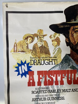 Lot 216 - ADVERTISING POSTER - A FISTFUL OF GUINNESS. ﻿