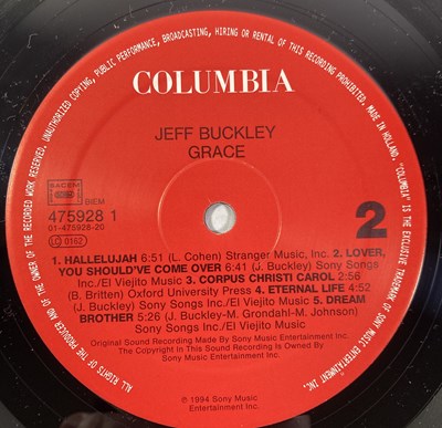 Lot 161 - JEFF BUCKLEY - GRACE (COLUMBIA 475928 1)