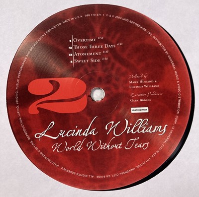 Lot 164 - LUCINDA WILLIAMS - LP PACK