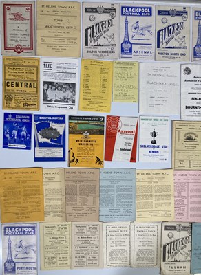 Lot 33 - 40s/50s/60s MIXED FOOTBALL PROGRAMMES.