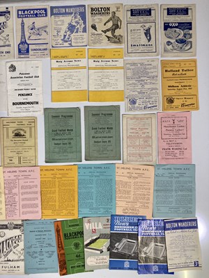 Lot 33 - 40s/50s/60s MIXED FOOTBALL PROGRAMMES.