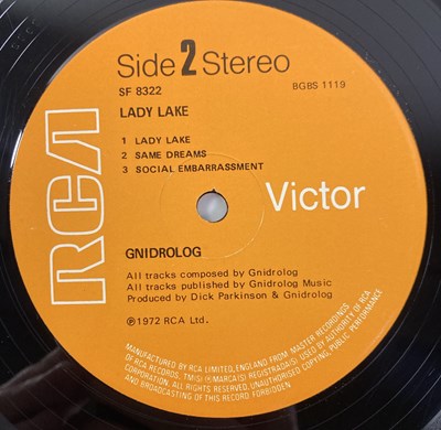 Lot 183 - GNIDROLOG - LADY LAKE (RCA VICTOR - SF 8322)