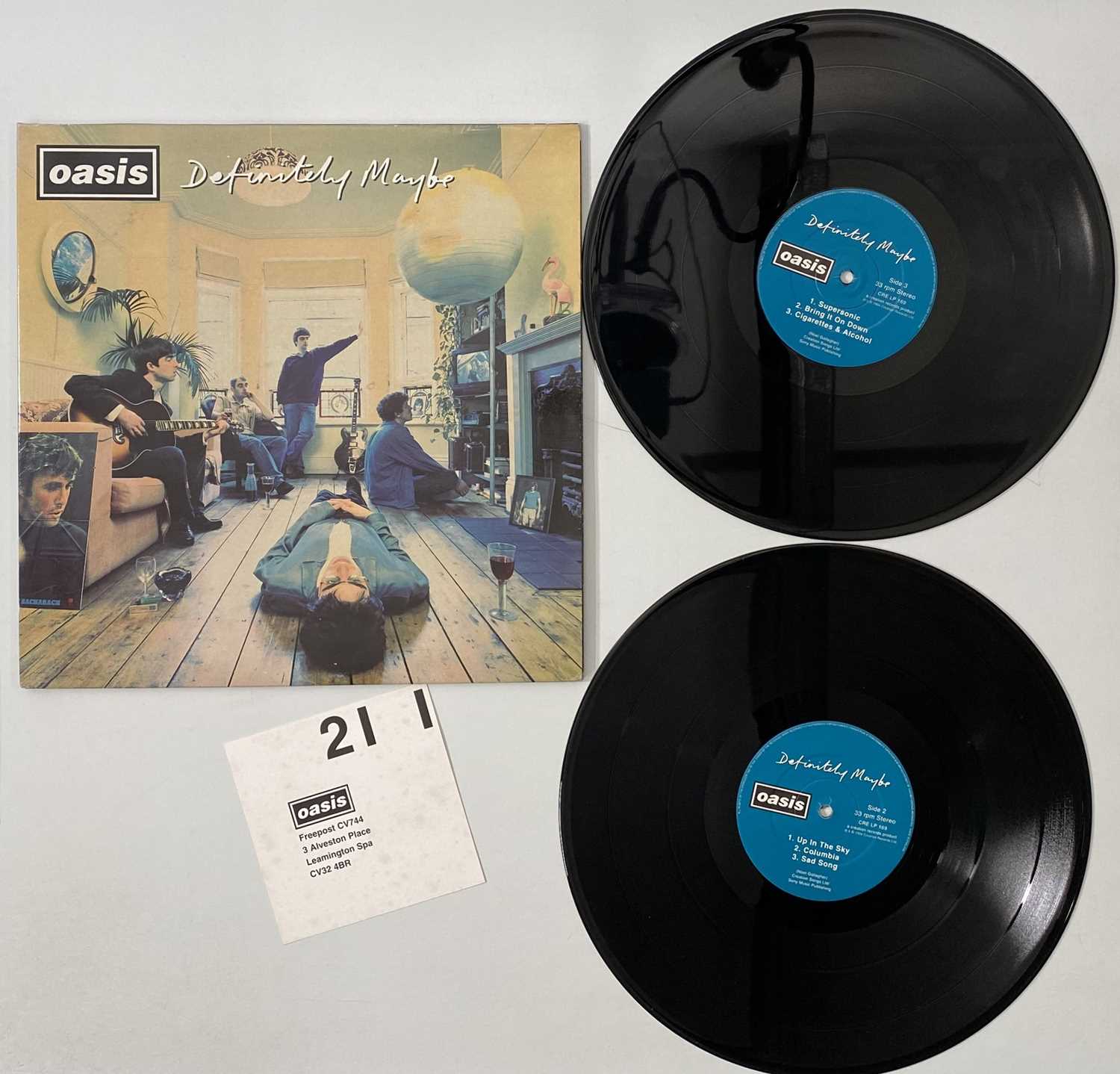 Lot 127 - OASIS - DEFINITELY MAYBE LP (UK OG - DAMONT