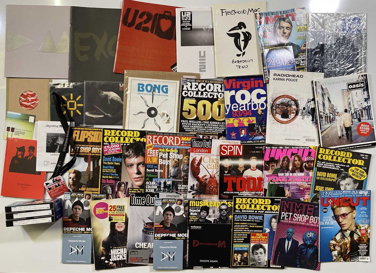 Lot 52 - DEPECHE MODE - MAGAZINES, PROGRAMMES, POSTERS.