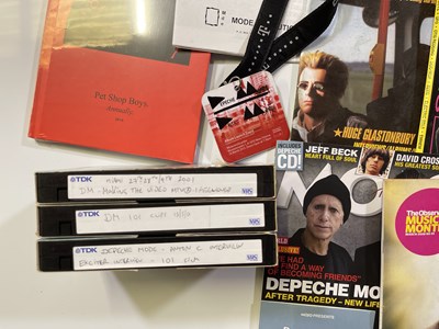 Lot 52 - DEPECHE MODE - MAGAZINES, PROGRAMMES, POSTERS.