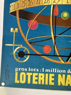 Lot 229 - VINTAGE FRENCH LOTERIE NATIONALE POSTER - ART BY LESOURT.