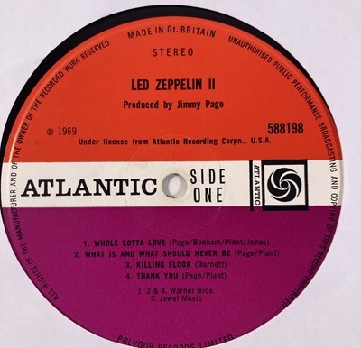 Lot 202 - LED ZEPPELIN - PLUM ATLANTIC LABELS - LP PACK