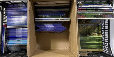 Lot 72 - GOLF MEMORABILIA - LARGE QUANTITY OF OPEN CHAMPIONSHIP PROGRAMMES / COURSE GUIDES.