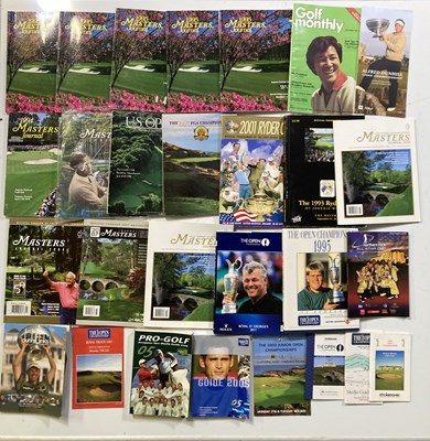 Lot 72 - GOLF MEMORABILIA - LARGE QUANTITY OF OPEN CHAMPIONSHIP PROGRAMMES / COURSE GUIDES.