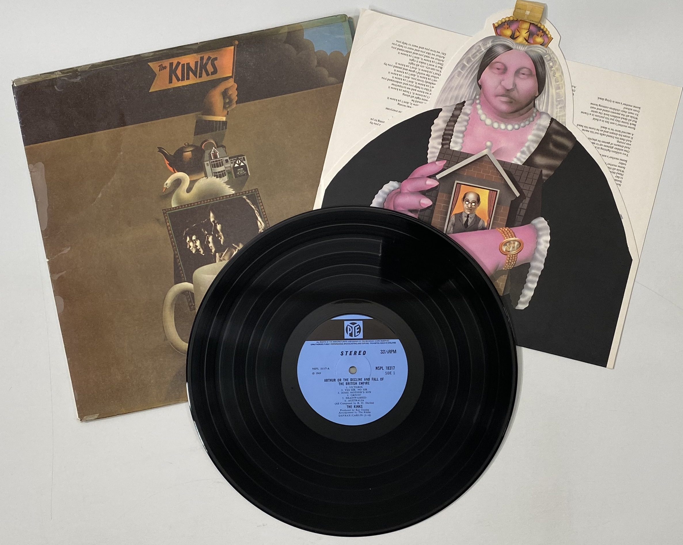 Lot 211 - THE KINKS - ARTHUR/FACE TO FACE LPs