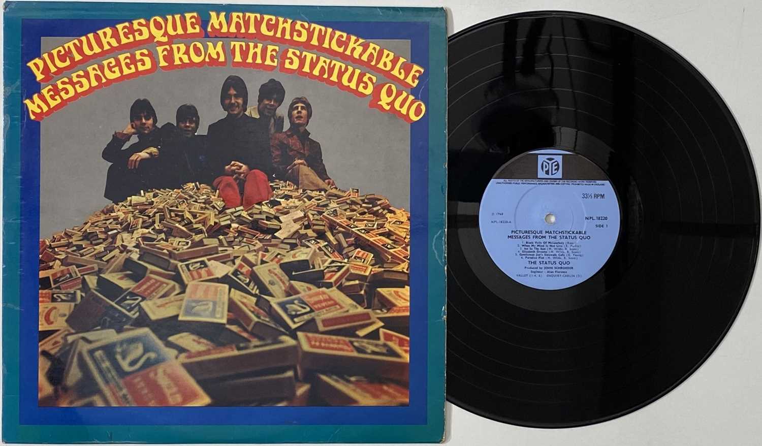 Lot 217 - THE STATUS QUO - PICTURESQUE MATCHSTICKABLE MESSAGES FROM THE STATUS QUO LP (ORIGINAL UK COPY - NPL 18220)