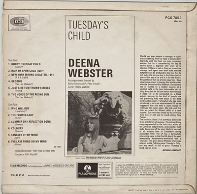 Lot 218 - DEENA WEBSTER - TUESDAY'S CHILD LP (ORIGINAL UK STEREO COPY - PCS 7052)
