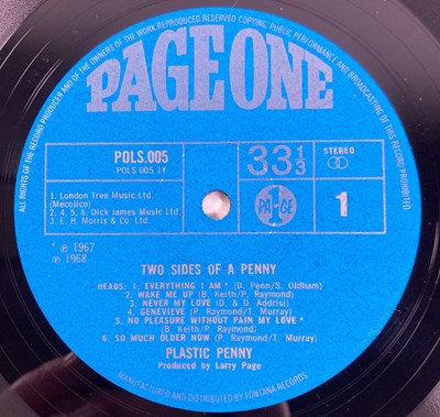 Lot 220 - PLASTIC PENNY - TWO SIDES OF A PENNY LP (ORIGINAL UK COPY - POLS 005)