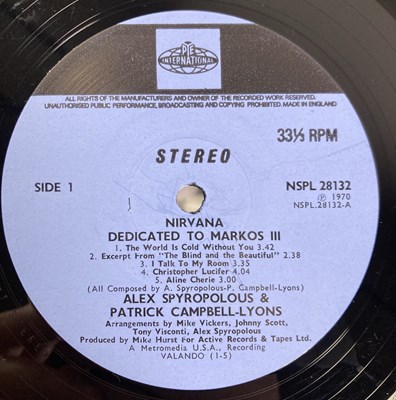 Lot 222 - NIRVANA - DEDICATED TO MARKOS III (ORIGINAL UK COPY - PYE NSPL 28132)