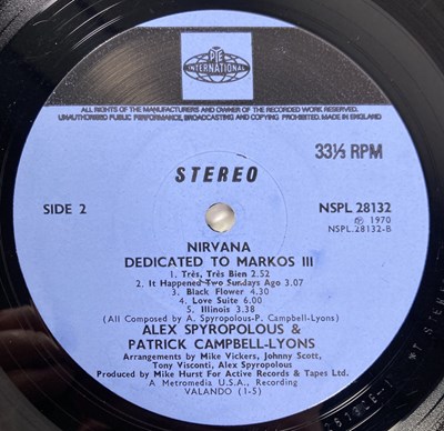 Lot 222 - NIRVANA - DEDICATED TO MARKOS III (ORIGINAL UK COPY - PYE NSPL 28132)