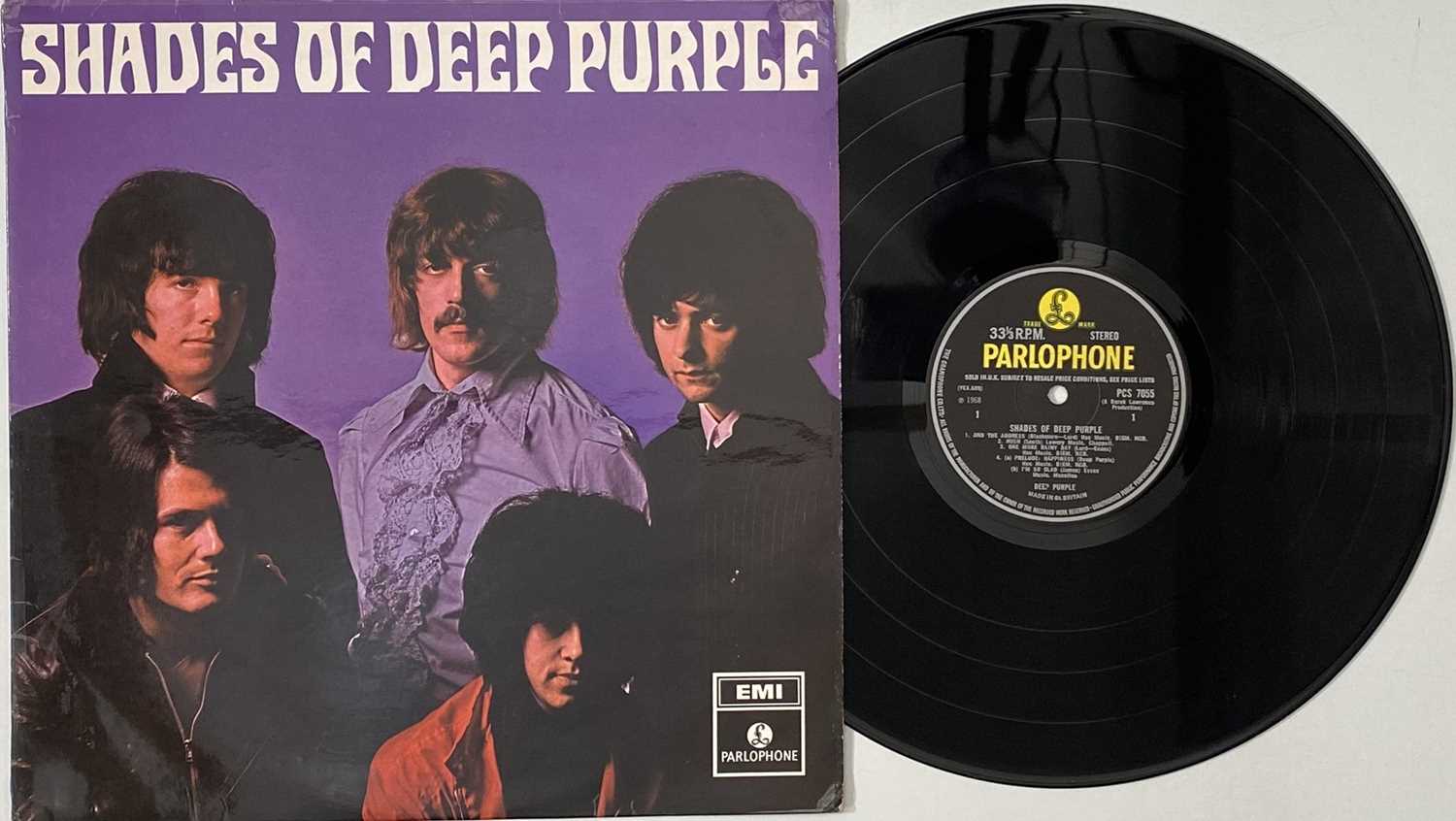 Lot 231 - DEEP PURPLE - SHADES OF DEEP PURPLE LP (ORIGINAL UK COPY - PARLOPHONE PCS 7055 'FACTORY SAMPLE' STICKERED))