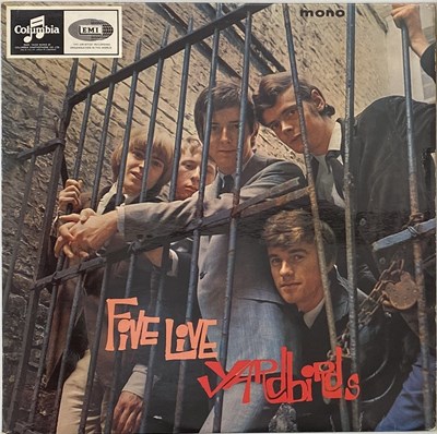 Lot 232 - YARDBIRDS - FIVE LIVE YARDBIRDS LP (ORIGINAL UK MONO COPY - COLUMBIA 33SX 1677 - 'FACTORY SAMPLE' STICKERED)