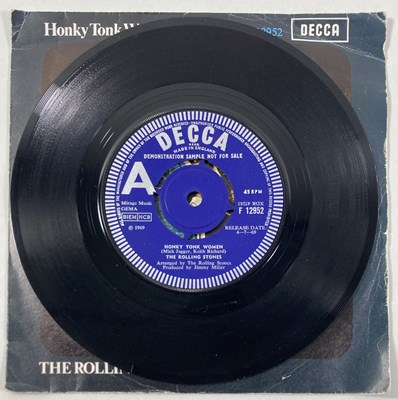 Lot 253 - THE ROLLING STONES - HONKY TONK WOMEN C/W YOU CAN'T ALWAYS GET WHAT YOU WANT 7" - ORIGINAL UK DEMO (DECCA F 12952)