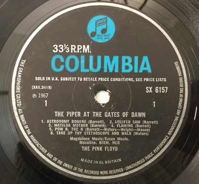 Lot 138 - PINK FLOYD - THE PIPER AT THE GATES OF DAWN LP (ORIGINAL UK MONO COPY - COLUMBIA SX 6157)