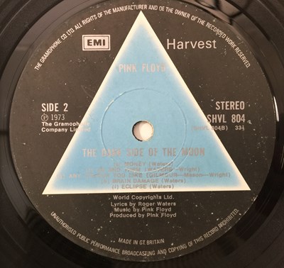 Lot 143 - PINK FLOYD - THE DARK SIDE OF THE MOON LP (UK SOLID TRIANGLE - SHVL 804)