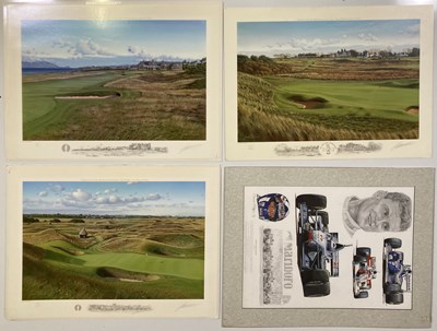 Lot 233 - LIMITED EDITION SPORTING PRINTS - INC GOLF INTEREST BY GRAHAM BAXTER.