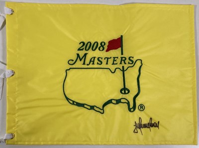 Lot 75 - GOLF MEMORABILIA - FLAGS SIGNED BY CHAMPIONSHIP WINNERS.