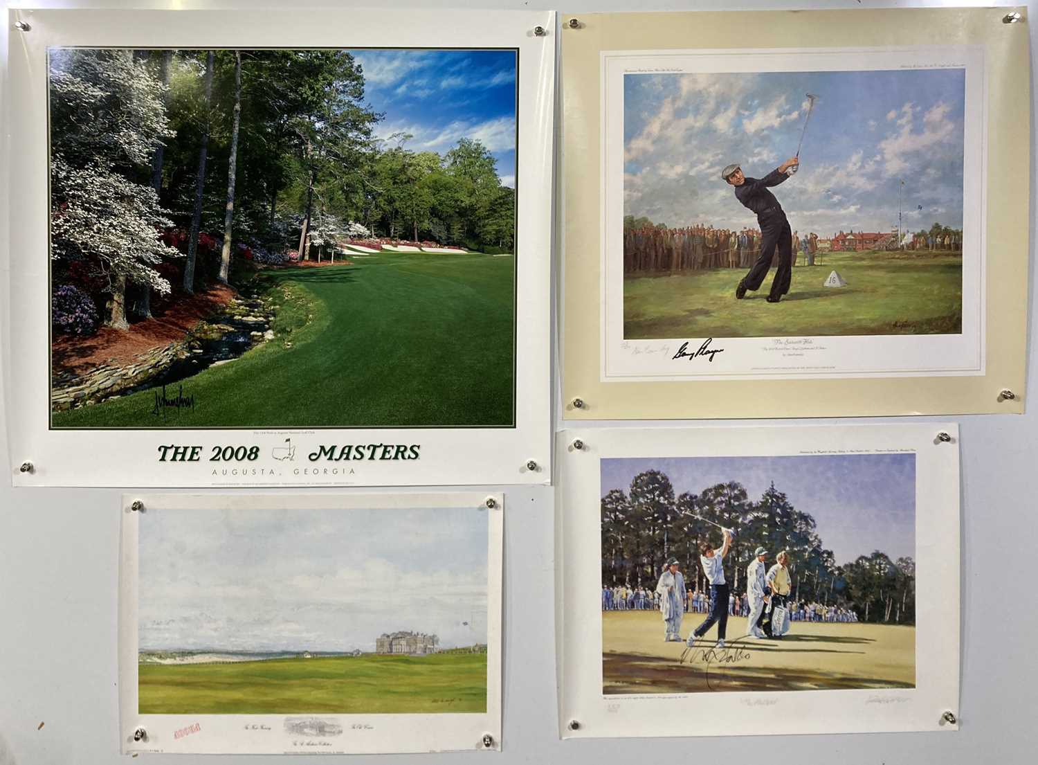 Lot 76 - GOLF MEMORABILIA - PLAYER SIGNED PRINTS.