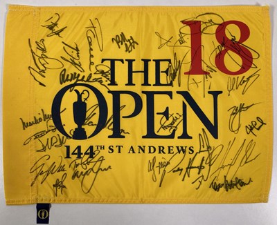 Lot 77 - GOLF MEMORABILIA - MULTI SIGNED ST ANDREWS FLAG.