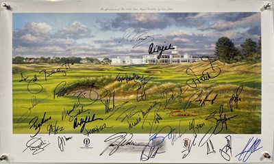 Lot 84 - GOLF MEMORABILIA - SIGNED ROYAL BIRKDALE 2017 LIMITED EDITION PRINT.