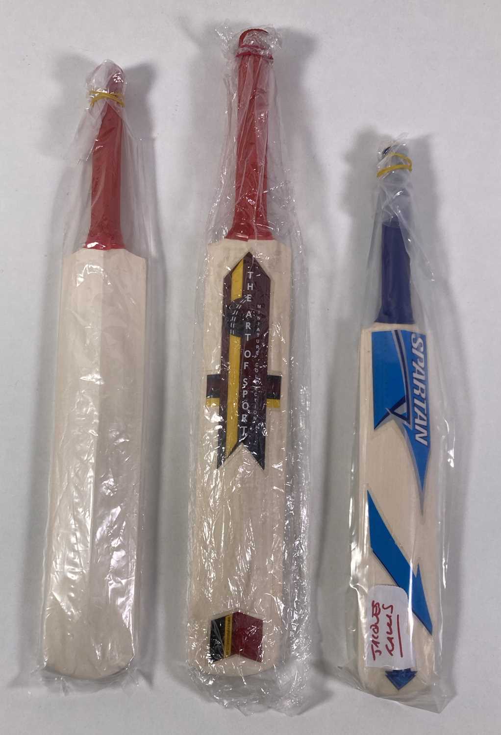 Lot 62 CRICKET MEMORABILIA SIGNED MINI BATS INC