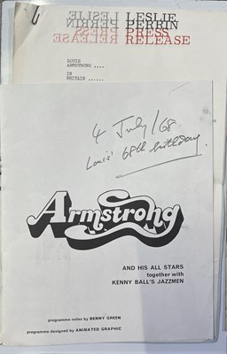 Lot 94 - 1960s JAZZ-RELATED PROGRAMMES AND PRESS RELEASES.