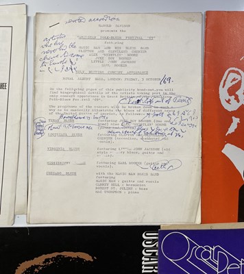 Lot 94 - 1960s JAZZ-RELATED PROGRAMMES AND PRESS RELEASES.