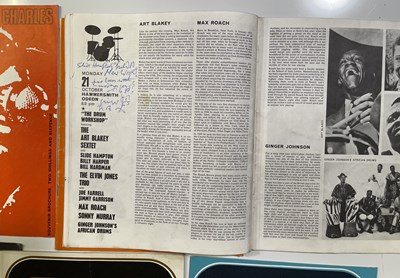Lot 94 - 1960s JAZZ-RELATED PROGRAMMES AND PRESS RELEASES.