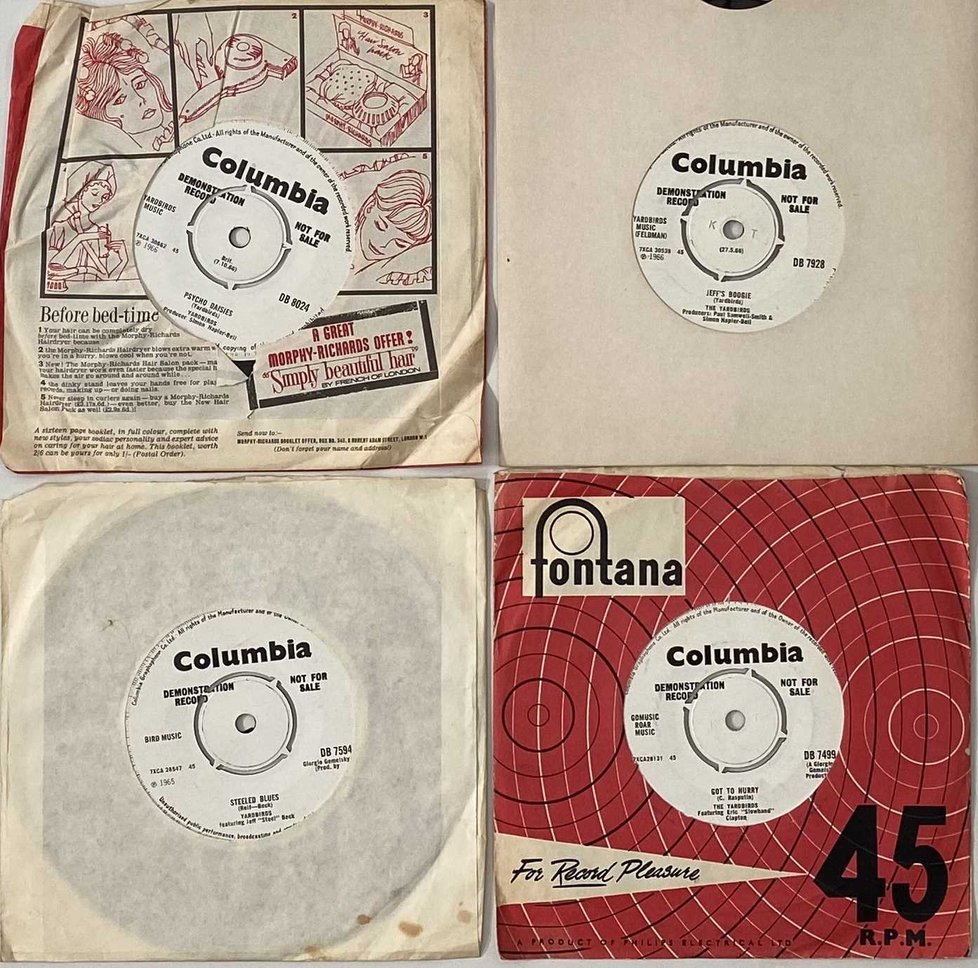 Lot 293 YARDBIRDS 7" PROMOS PACK